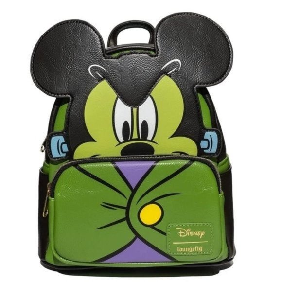 Mickey Mouse Frankenstein Mickey Cosplay Mini-Backpack Loungefly NEW NWT - Picture 7 of 7